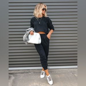 Hidden Stars Textured Pullover & 
The weekend Vici collection Pocket Joggers set